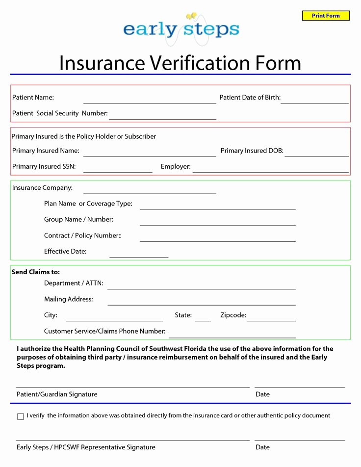 Health Insurance Card Template Unique Template for Insurance Information In Planner
