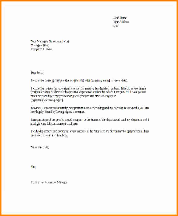 Heartfelt Resignation Letter Template Elegant 10 Heartfelt Resignation Letter Sample