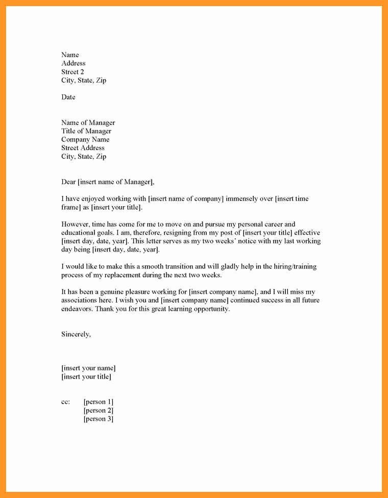 Heartfelt Resignation Letter Template New Heartfelt Resignation Letter Sample
