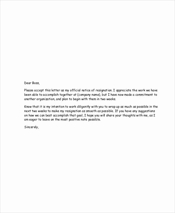 Heartfelt Resignation Letter Template Unique Heartfelt Resignation Letters 9 Free Sample Example