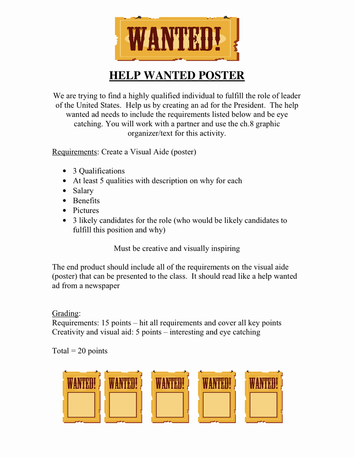 Help Wanted Ad Template Stcharleschill Template