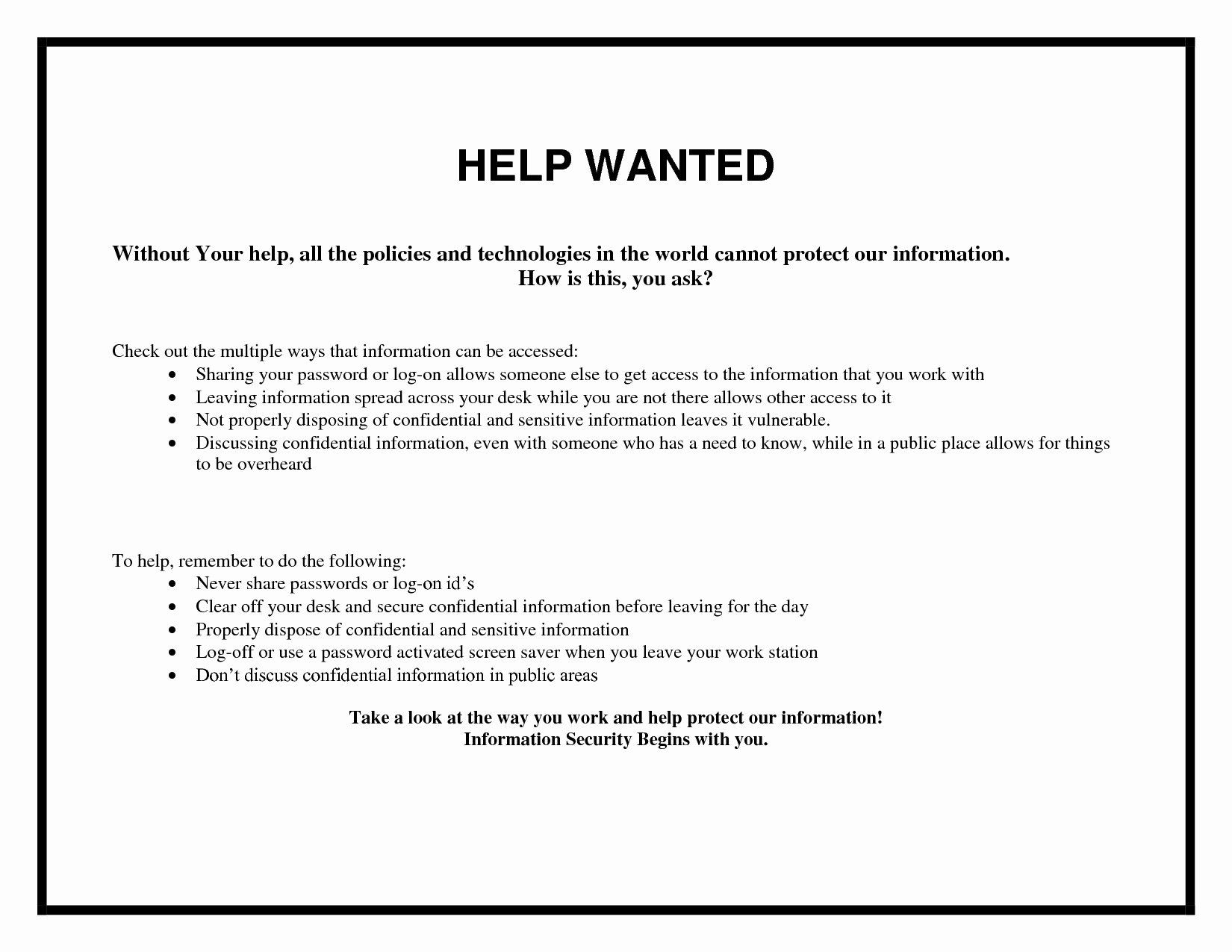 Help Wanted Flyer Template Best Of 5 Best Of Help Wanted Flyer Template Blank Wanted