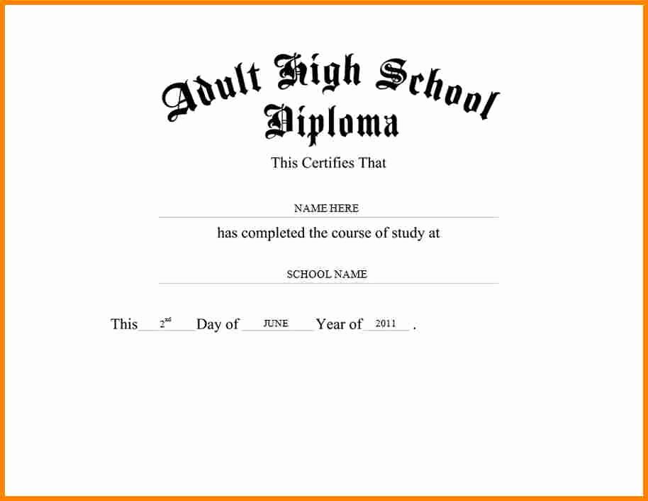 High School Diploma Template Best Of 50 Free High School Diploma Template Printable