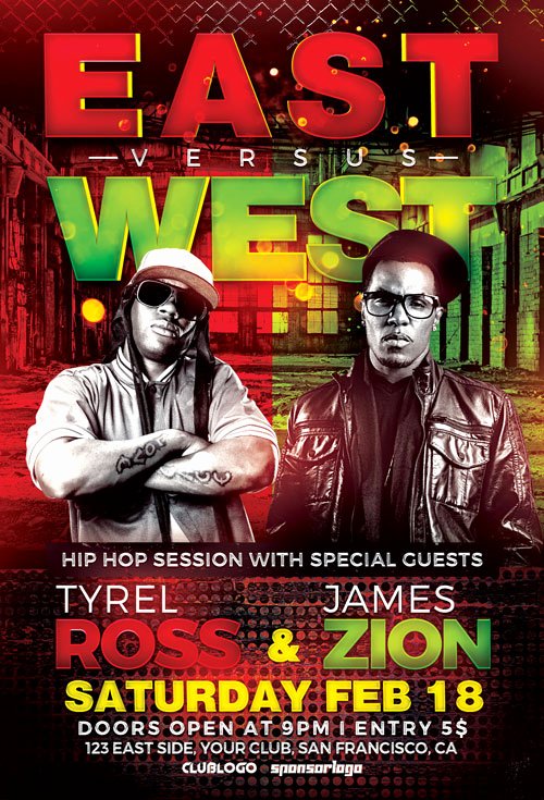 Hip Hop Flyer Template Awesome Hip Hop Flyer Template Download Hip Hop Trap for Your
