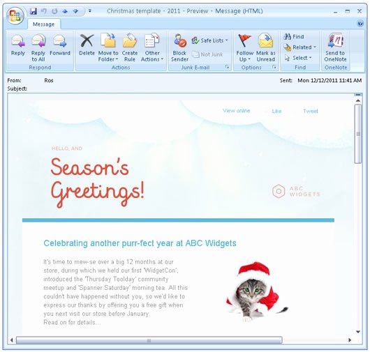 Holiday E Mail Template Elegant Animated Email Templates for Christmas