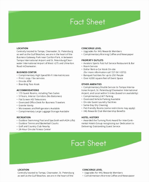 Home Fact Sheet Template Elegant Information Sheet Templates In Word Sample Templates
