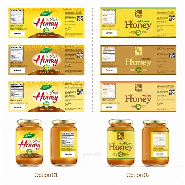 Honey Jar Labels Template Awesome 26 Label Templates Free Psd Ai Eps format Download