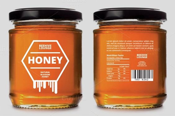 Honey Jar Labels Template Elegant Honey Label