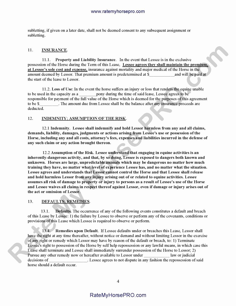 Horse Lease Agreement Template Inspirational Agreement Latest Horse Lease Agreement Horse Lease Agreement