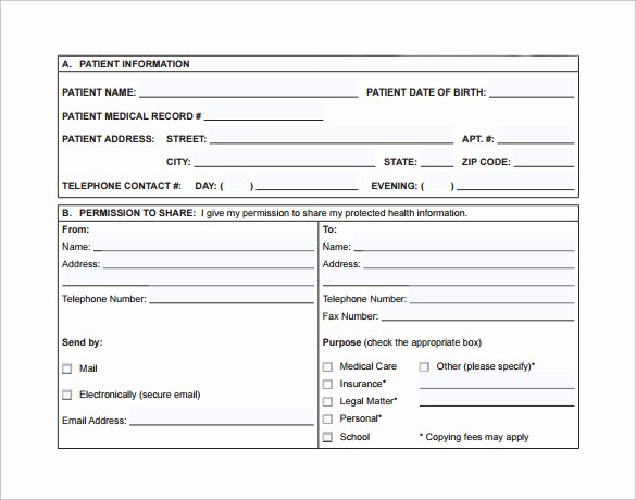 Hospital Release form Template Awesome 12 Hospital Release forms to Download for Free