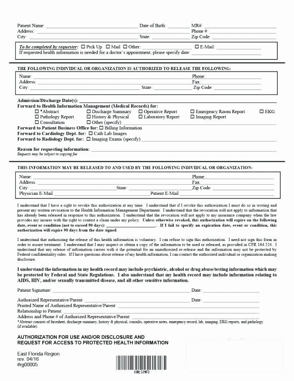 Hospital Release form Template Elegant Hospital forms Templates – theuglysweater
