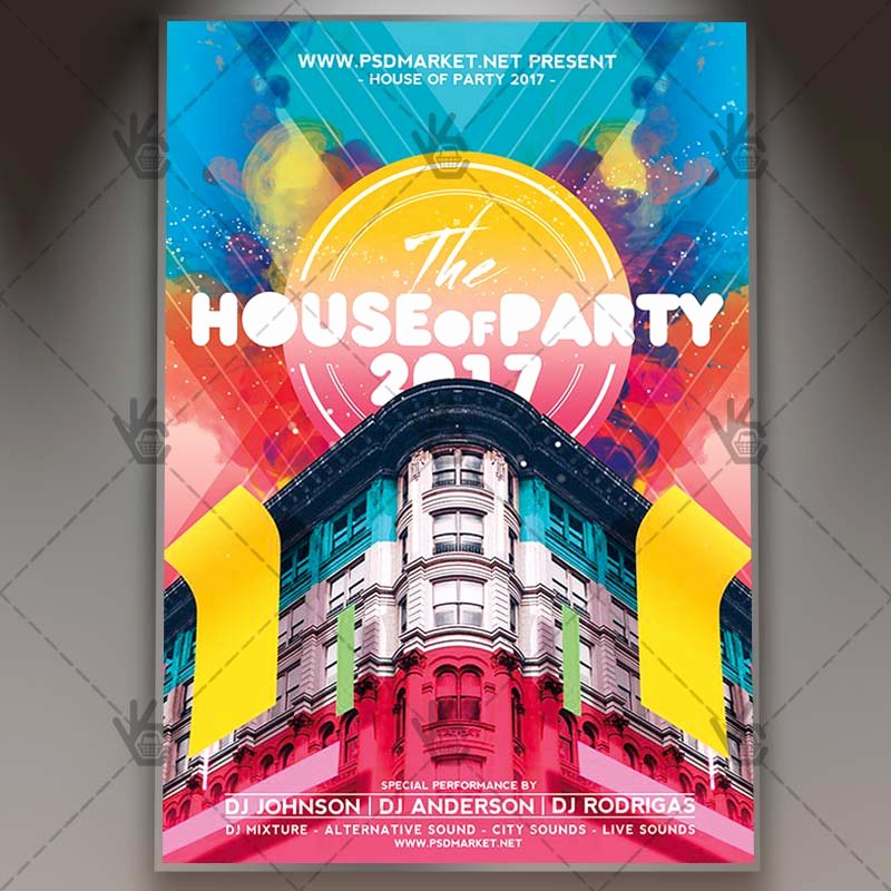 House Party Flyer Template Fresh the House Of Party Premium Flyer Psd Template