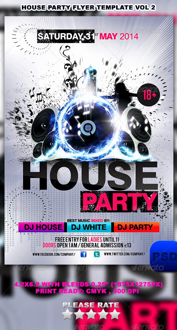 House Party Flyer Template New House Party Flyer Template Vol 2 by Stormclub