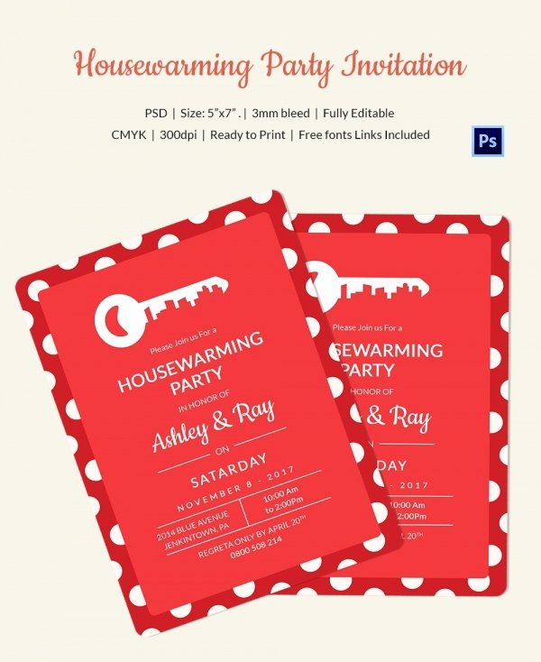 Housewarming Invitation Template Free Inspirational Housewarming Invitation Template 30 Free Psd Vector