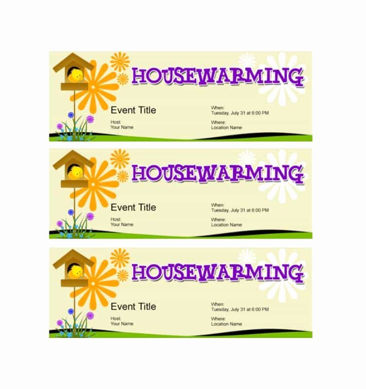 Housewarming Invitation Template Free New 40 Free Printable Housewarming Party Invitation Templates