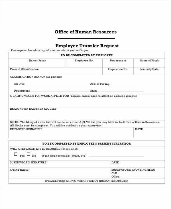 Human Resources Documents Template New Hr Transfer Letter Template 5 Free Word Pdf format