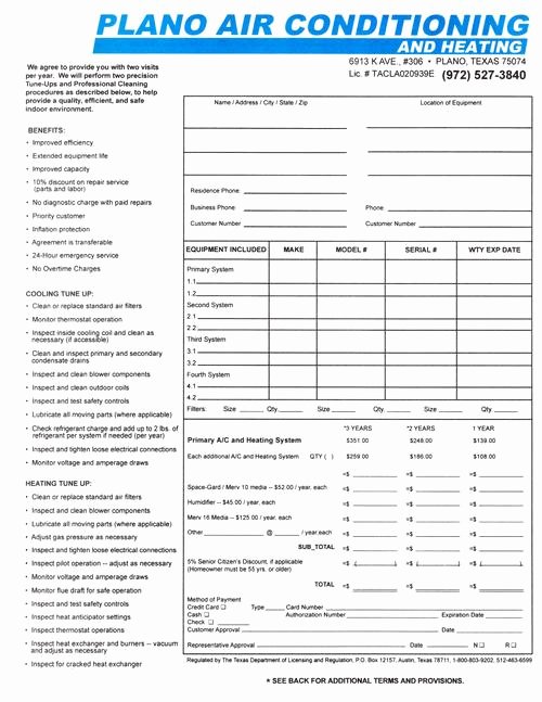 Hvac Service Agreement Template Unique Action Cooling and Heating Content What You Should Know
