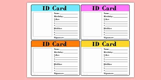 Id Badge Template Photoshop Elegant Identification Card Template Publisher Id Cards Sample