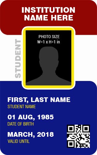 Id Card Template Word Luxury Student Id Card Templates for Ms Word