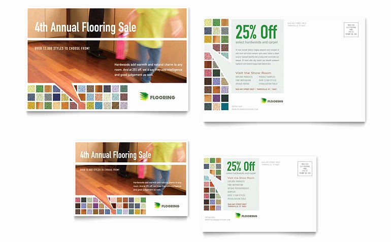 In Design Postcard Template Fresh Carpet &amp; Hardwood Flooring Postcard Template Word