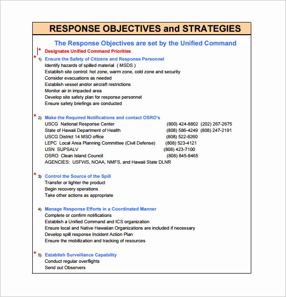 Incident Action Plan Template Best Of 6 Incident Action Plan Templates Doc Pdf