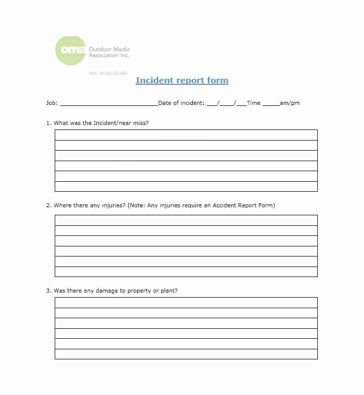 Incident Report form Template Awesome 60 Incident Report Template [employee Police Generic]