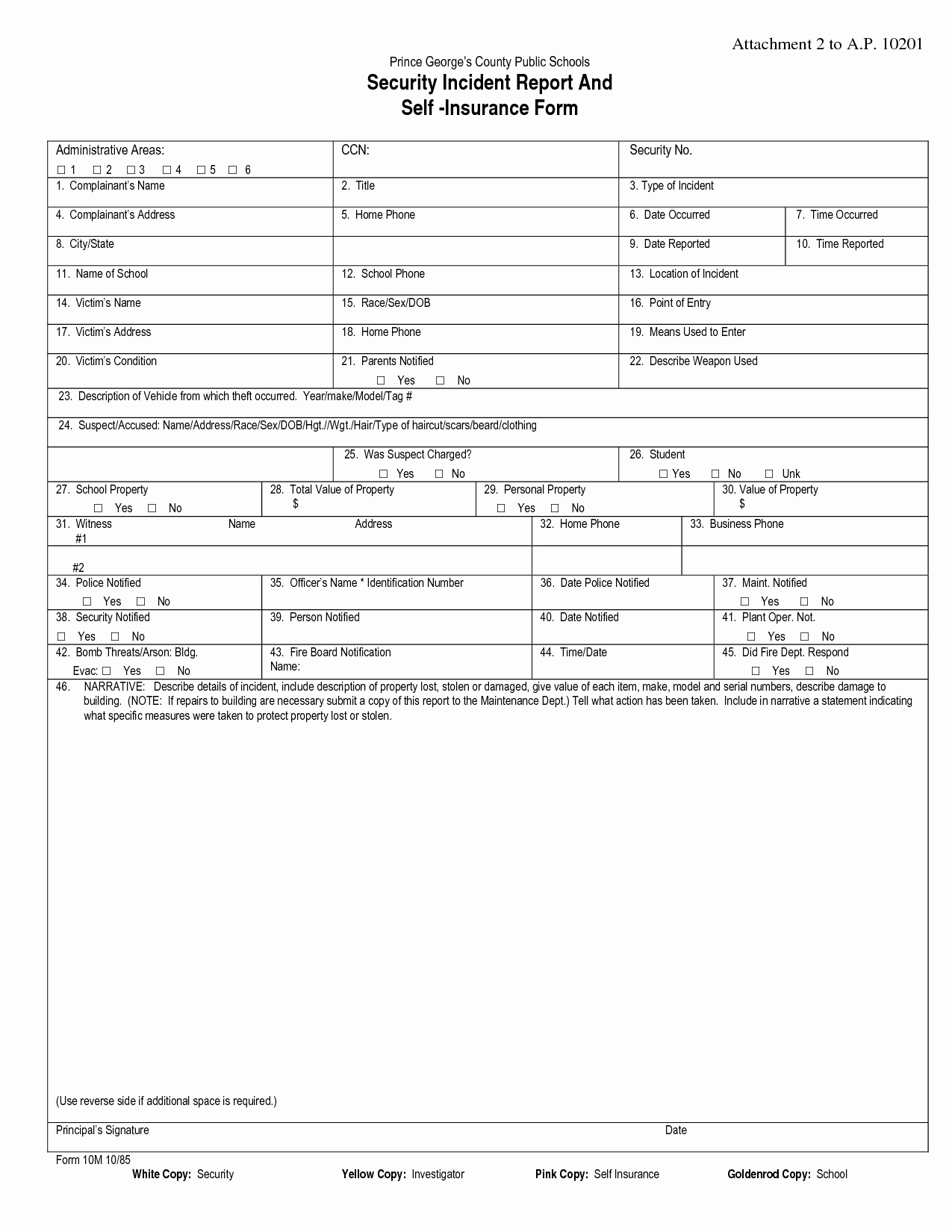 Incident Report form Template Awesome Best S Of Security Guard Incident Report form