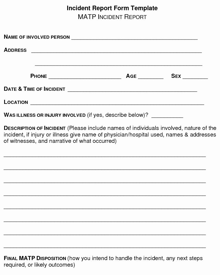 Incident Report form Template Beautiful Incident Report form Template Word – Analysis Template