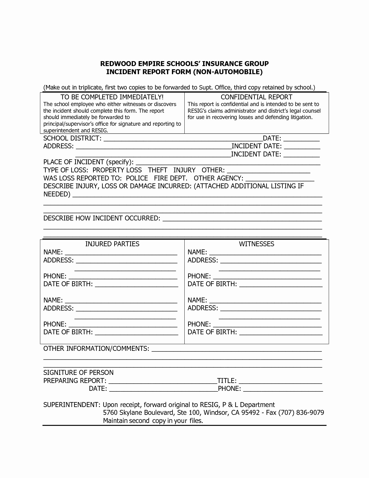 Incident Report form Template New Best S Of Create An Incident Report form Medical