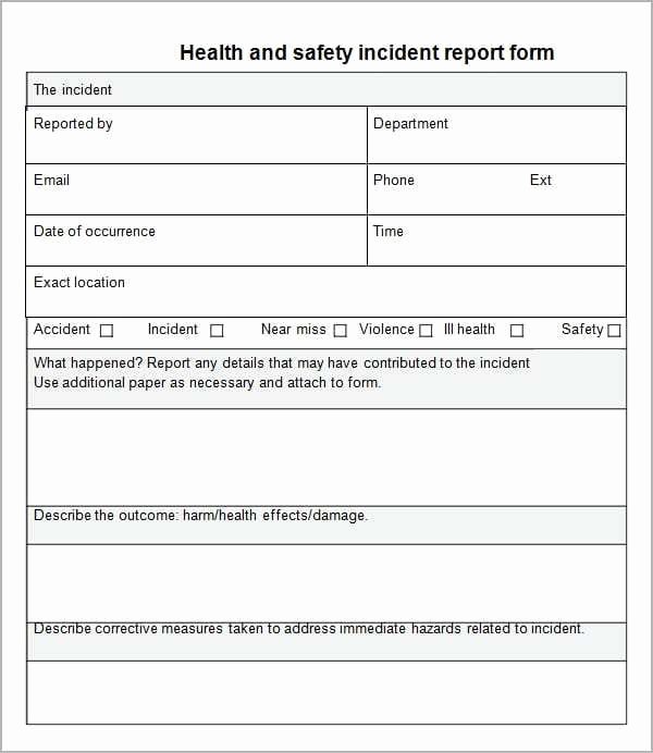 Incident Report Template Pdf Lovely 10 Incident Report Templates Word Excel Pdf formats
