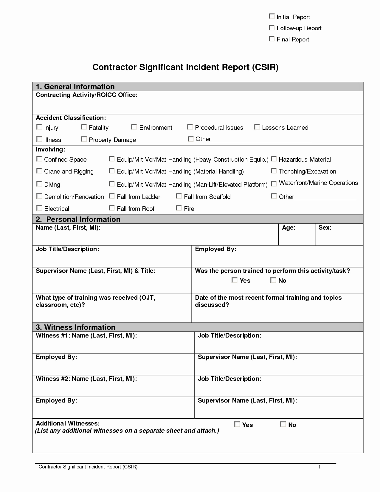 Incident Report Template Word Lovely Best S Of Incident Report Template Ms Word Accident