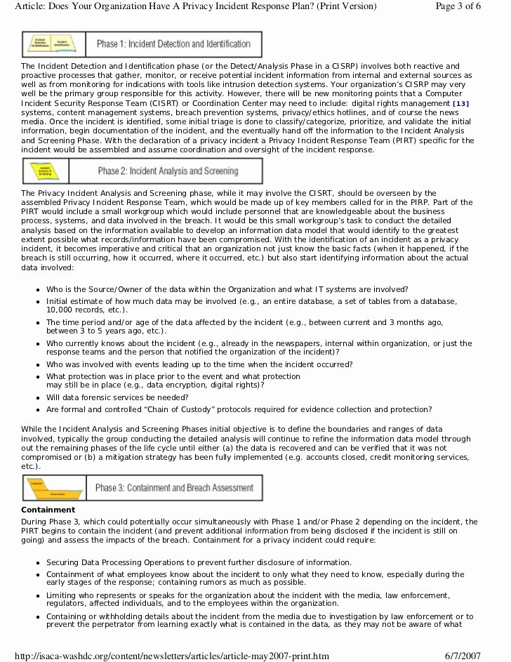 Incident Response Report Template New 19 Of Cyber Security Incident Response Template