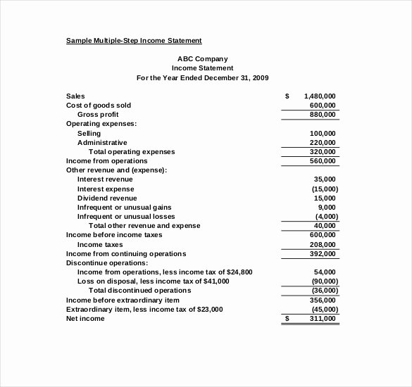 Income Statement Template Word Elegant In E Statement Template 23 Free Word Excel Pdf
