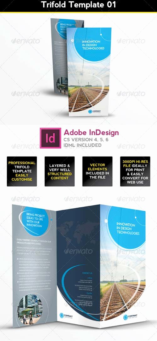 Indesign Trifold Template Free Unique Graphicriver Trifold Brochure Template 01 Indesign Layout