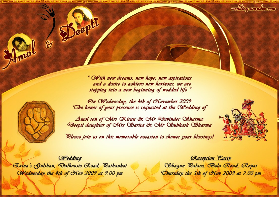 Indian Wedding Card Template Awesome Wedding Invitations Indian Wedding Invitations Ideas