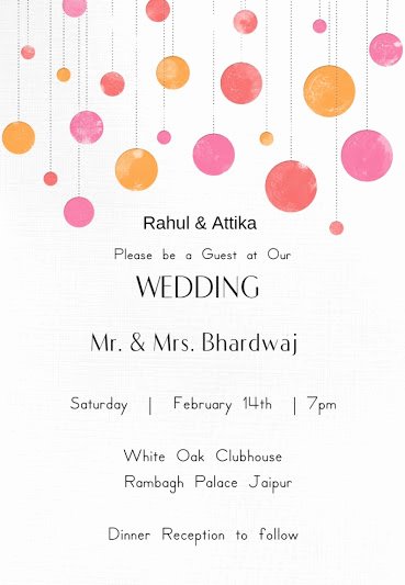Indian Wedding Card Template Unique Wedding Wording Samples and Ideas for Indian Wedding