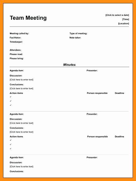 Informal Meeting Minutes Template Best Of 6 7 Sample for Meeting Minutes formats