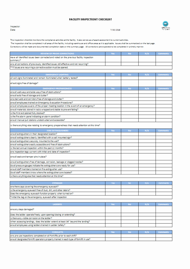 Inspection Checklist Template Excel Inspirational Home Inspection Template Excel Sample Worksheets