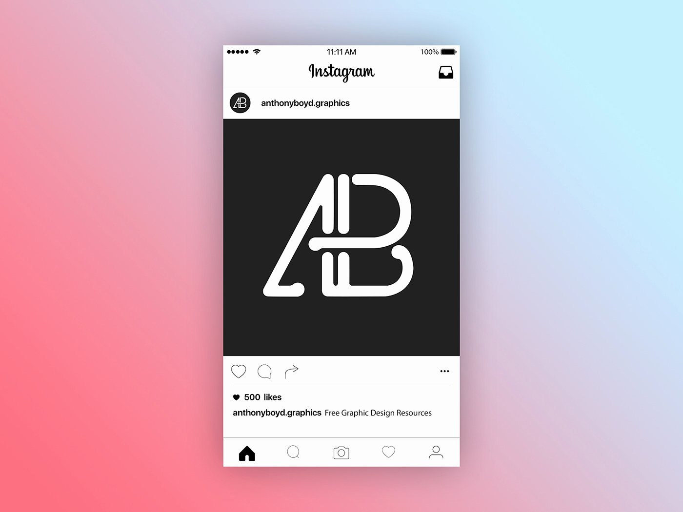Instagram Post Template Psd Lovely 2016 Instagram Post Page Mockup On Behance