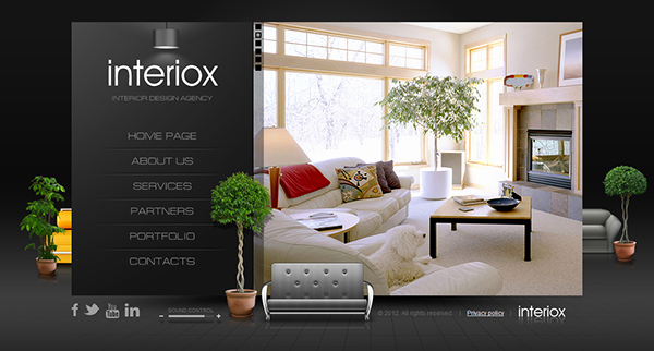 Interior Design Template Free Inspirational Interiox Interior Design Agency HTML5 Template On Behance