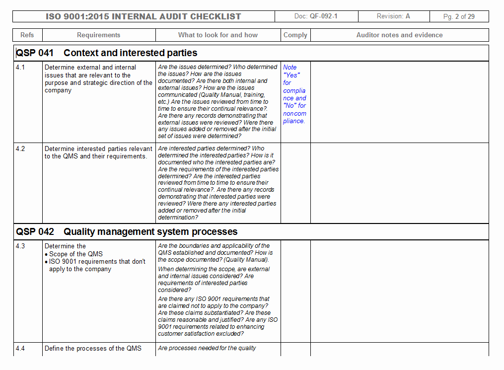 Internal Audit Checklist Template Awesome 28 Of iso Audit Checklist Template