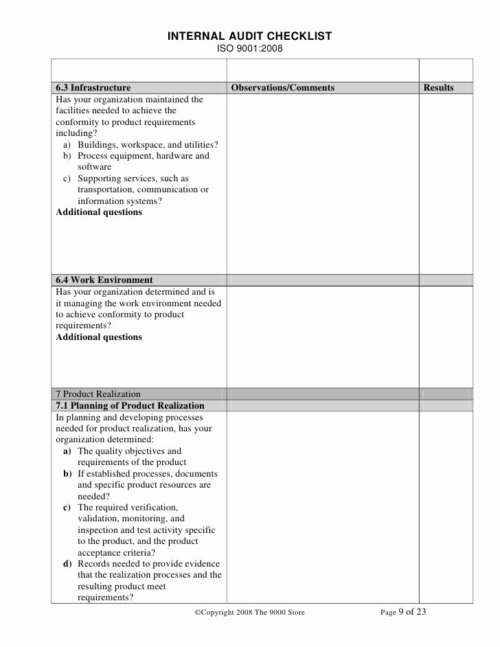 Internal Audit Checklist Template Beautiful iso 9001 Contract Review Template Templates Data