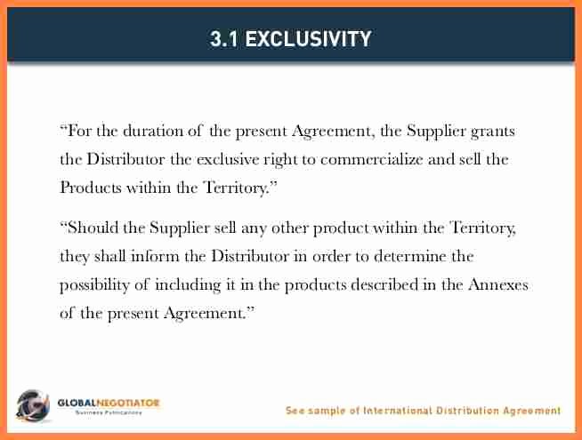 International Distribution Agreement Template Inspirational 10 Exclusive Distribution Agreement Template