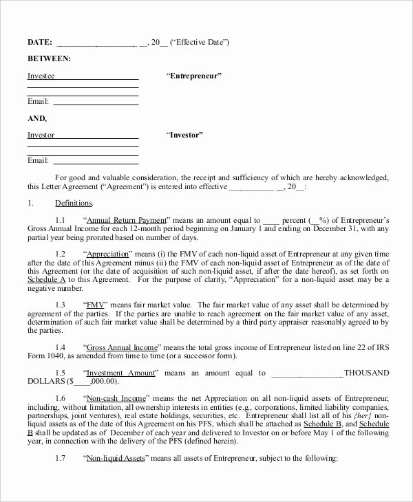Investment Agreement Template Doc Beautiful 16 Investment Contract Templates Google Docs Word
