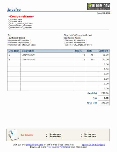 Invoice Template for Freelance Beautiful 10 Free Freelance Invoice Templates [word Excel]