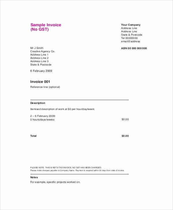 Invoice Template for Freelance Inspirational 8 Sample Freelance Invoice Templates