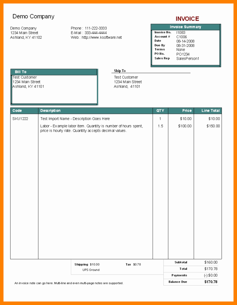 Invoice Template for Mac Elegant Free Invoice Template for Mac Textedit