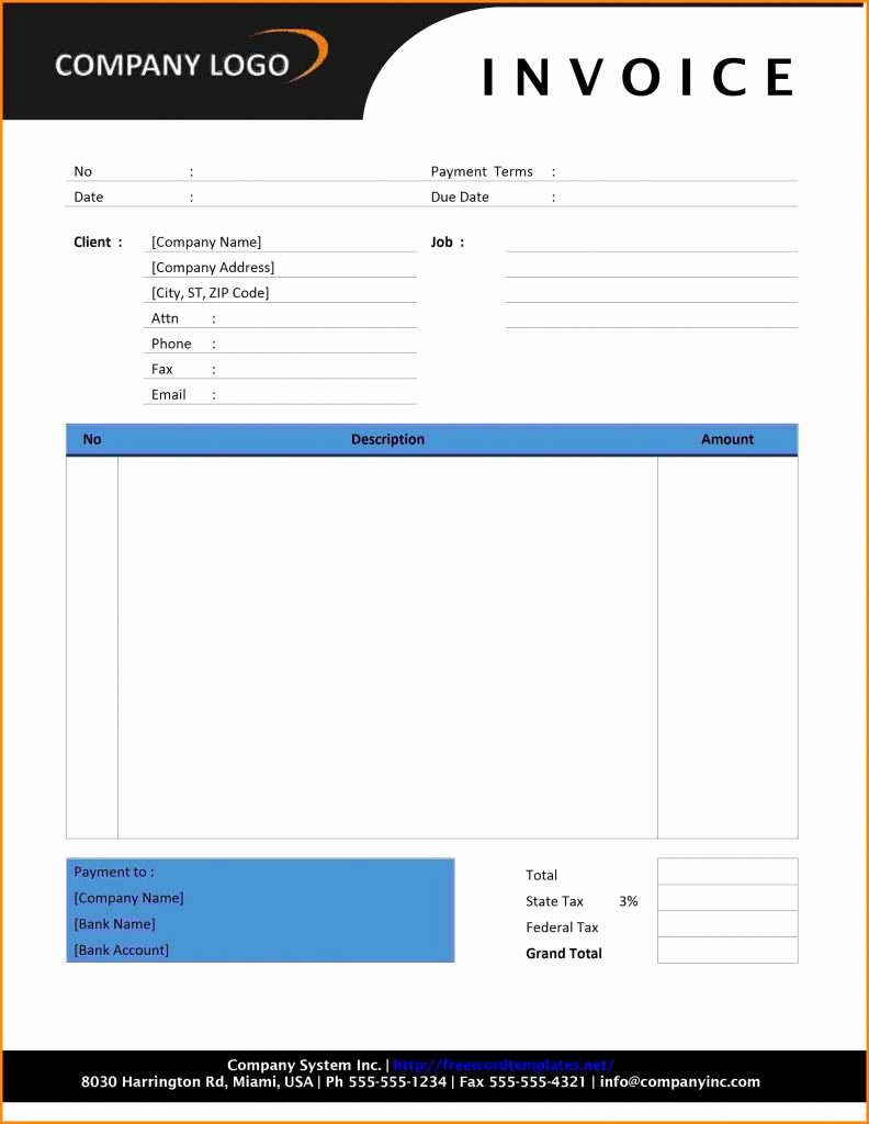 Invoice Template for Mac New Simple Invoice Template Word Word Invoice Template Mac