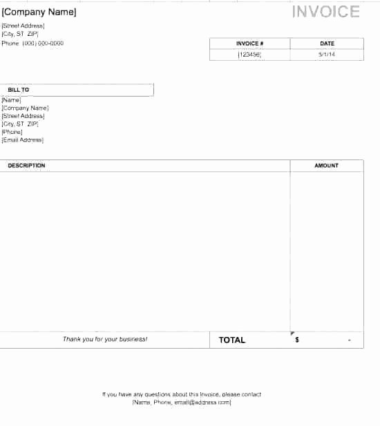 Invoice Template for Mac Unique Microsoft Word Invoice Template Mac – thedailyrover