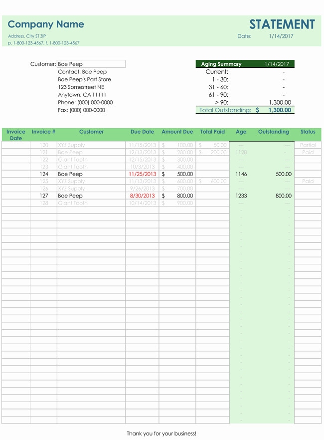 Invoice Tracking Template Excel Unique Invoice Tracker Template Track Invoices with Payment Status